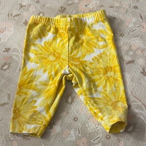 Carter's Yellow Floral Leggings